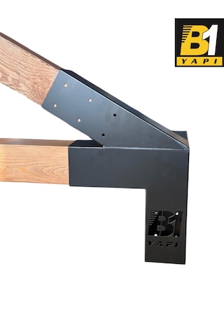 Pergola Kamelya 4 Kollu Açılı Kenar Bağlantı Aparatı Sağ