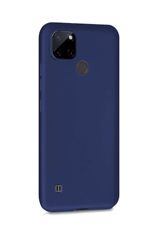 Oppo Realme C25y Kılıf Esnek Ince Soft Tasarım Dayanıklı Kılıf Ve Tam Kaplayan Ekran Koruyucu Col178276-lacivert