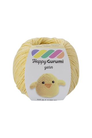 Happy Yarn Happy Gurumi Amigurumi Örgü İpi 50gr 130m Açık Sarı