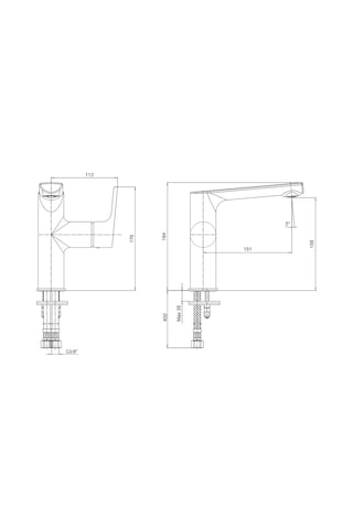 Eca Luna Lavabo Bataryası Altın 102808955