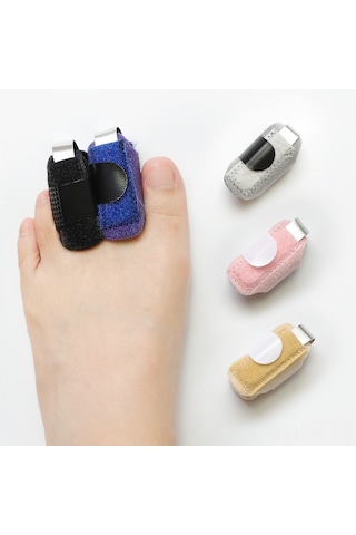 Shineyee Mavi Alüminyum Çubuklu Parmak/tozak Desteği, Çarpık Parmak Ağrısı Giderici, Yalıtkan Ve Ayarlanabilir Melamlı Korumalı Kalkan