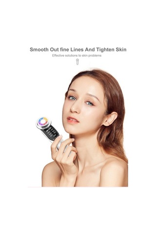 7'si 1 Arada Rf Ems Elektrikli Yüz Masaj Aleti 9317 Gençlik Ve Güzellik Cihazı Beyaz