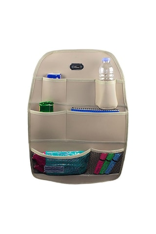 Space Koltuk Arkası Deri Organizer Bej T036495
