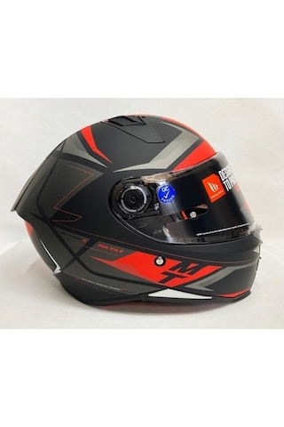 Mt Kask Revenge 2 Hatax B5 Mat Şeffaf Vizörlü V14b Kırmızı