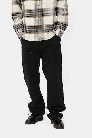 Carhartt Wıp Dayanıklı Double Knee Pant - 12oz Organik Pamuklu Iş Pantolonu, Rahat Kesim Siyah