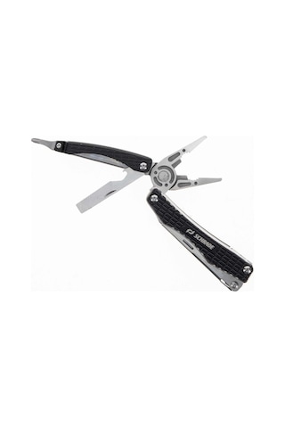 Schrade Kamp Clench Çok Amaçlı El Aracı 9 Fonksiyonlu Paslanmaz Katlanır Multitool 1182532 Siyah