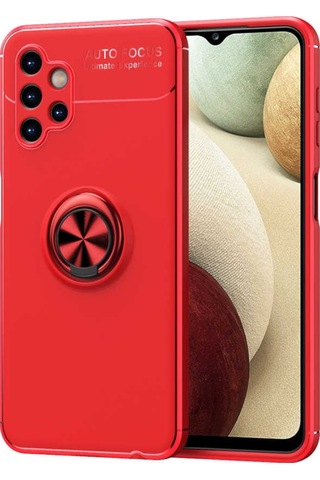 Galaxy A13 4G Kılıf Zore Ravel Yüzüklü Silikon Kılıf