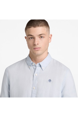 Timberland Mill Brook Linen Shirt Erkek Gömlek-33319 Açık Mavi