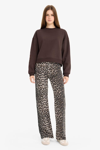 Defacto Kahverengi Kadın Sweatshirt D6645ax/bn192 Kahverengi