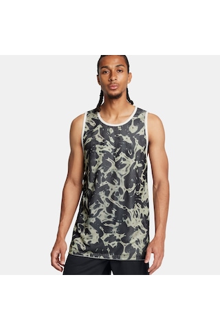 Under Armour Zone Çit Taraflı Erkek Beyaz Antrenman Atlet 1387088 Beyaz