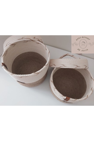 2'li Hasır Sepet Takımı, Saklama kutusu, Hediyelik, Organizer