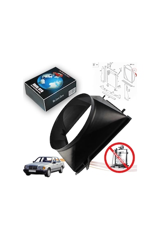 Mercedes E W124 1984-1993 M111 İçin Fan Radyatör Davlumbazı A1245054155