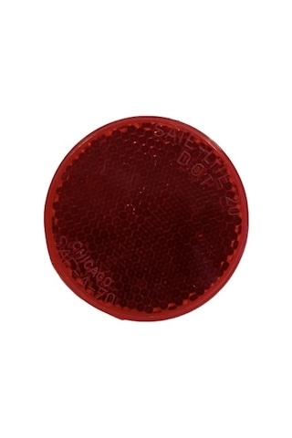 Kırmızı Yapıştırma Yuvarlak Plastik Reflektör Made In Usa
