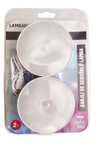 2 Adet Hareket Sensörlü Usb Şarjlı Led Işık Lamba-oda, Mutfak, Salon Ve Merdiven Işıklandırma 1