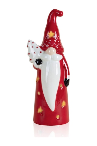 The Mia Dekoratif Yılbaşı Süsü Led Işıklı Cüce 8x7x22 Cm Sus0157