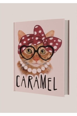 Deffter Caramel Çizgili 96 Yaprak Sert Kapak Defter