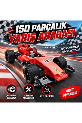 1004068 Yarış Aracı Krmz Pb 150 Prç Diğer