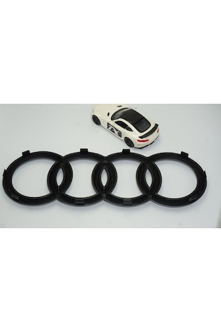 Dk Audi A3 A4 A5 A6 Ön Panjur Izgara Halka Parlak Siyah Abs Logo