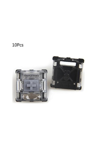 Youmex Gateron Ks-15 Serisi Optik Eksenli Mekanik Klavye, Gümüş Eksen, 10 Adet Paketi