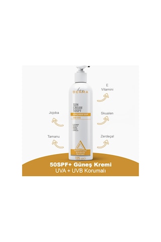 Hay Derma Spf 50 Su Bazlı Yağsız Güneş Kremi 125 ML