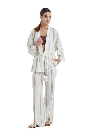Blackspade Kadın Kimonolu Bej Pijama Takımı C2t0n4o06- 001