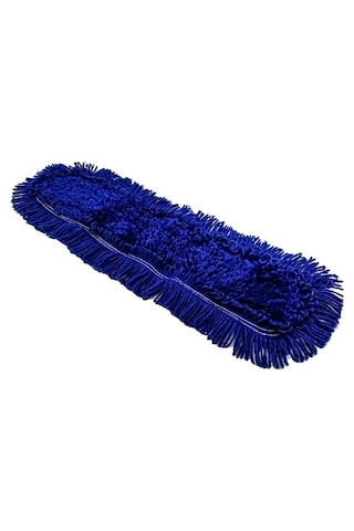 Umbex Plus- 60 Cm Orlon Mop Bezi Yedeği Yer Paspası Yer Toz Mopu 5 Lı Pkt Lacivert