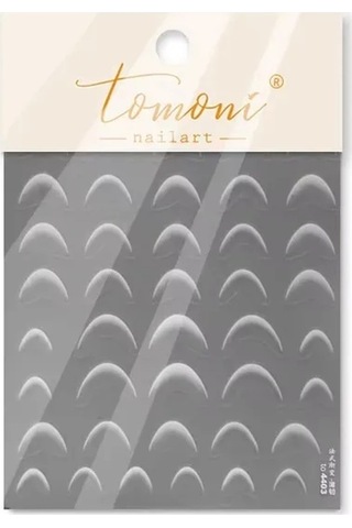 Flybuy 1 Adet Sevimli Fransız Kabartmalı Tırnak Sanat Çıkartmaları To4780s