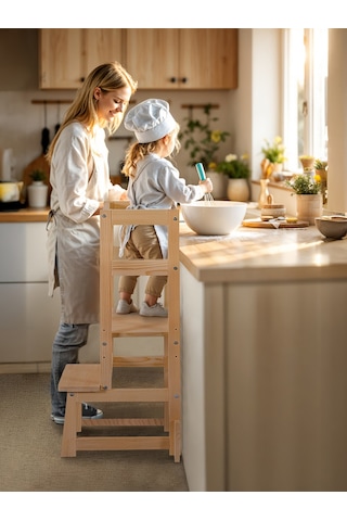 Kukka Ahşap Öğrenme Kulesi Naturel Naturel