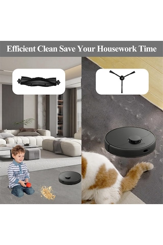 Synodicmonth Eufy X8 Pro Yedek Parçaları, Ana Yan Fırça Hepa Filtreleri, Paspas Pedleri, Robot Süpürge Aksesuarları