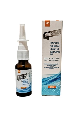Migroson Okaliptus Nane Çörek Otu Papatya Yağı Takviye Edici Gıda Sprey 20 ML Migroson Okaliptus Nane Çörek Otu Papatya Yağı Takviye Edici Gıda Sprey 20 ML