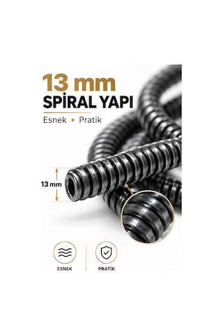 13 Mm 5 Metre Kanal Açıcı Spiral Manuel Gider Açma Susta Teli, Uzun Erişim Kalın Susta