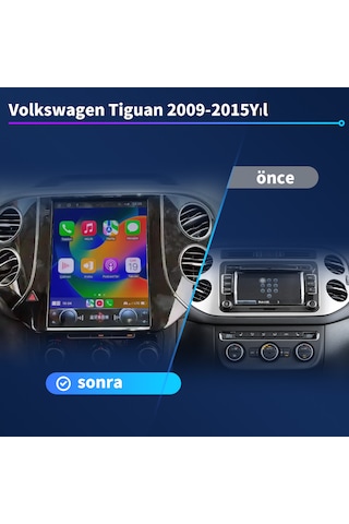 Volkswagen Tiguan 2009-2015 Yıl Tesla Multimedya 4-64 Gb Navigasy
