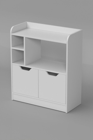 Çok Amaçlı Banyo Dolabı Beyaz 86 Cm Çok Renkli
