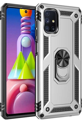Galaxy M51 Kılıf Zore Vega Kapak Gri
