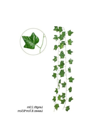 Yapay Sarmaşık Çiçek Dekoru, Üçgen Yapraklı, 230 Cm Uzunluk 41bordocipsobeyaz
