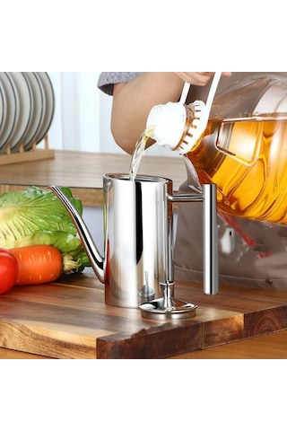 1 Adet Sızdırmaz 304 Paslanmaz Çelik Yağdanlık Sirke Sos Dağıtıcı Baharat Şişesi 500 Ml/700 Ml 700 Ml