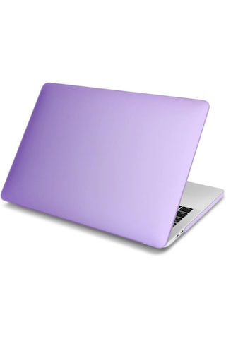 Macbook Air 13.6 İnç A2681 Uyumlu M2 - A3113 M3 A3240 M4 Çip Kılıf Hardcase Mor