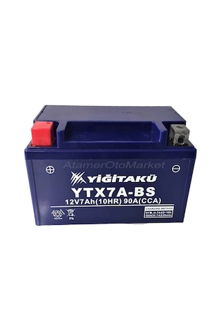 12 V 7 Ah Amper Ytx7a Bs Yiğit Akü Motosiklet Aküsü