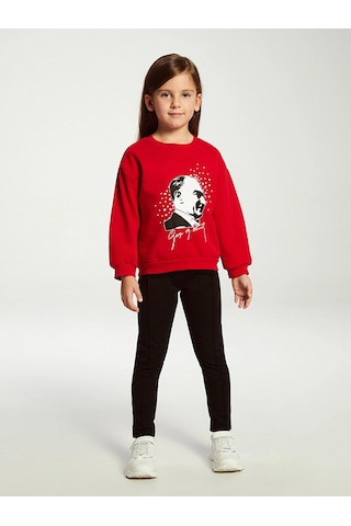 LC Waikiki Lcw Kids Antrasit Beli Lastikli Kız Çocuk Basic Tayt Anthracıte Melan