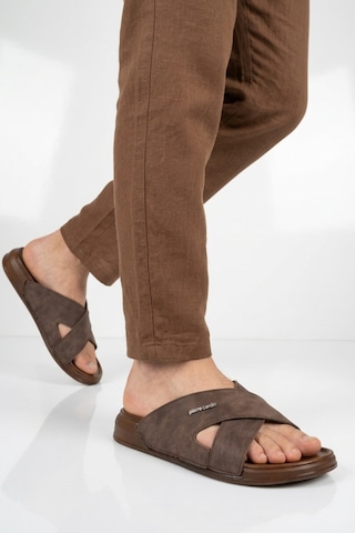 Pierre Cardin Pc-7412 M Kahve Erkek Terlik