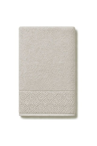 El Yüz Havlusu 50x90 Cm %100 Pamuk Kısmi Kadife Quadro Taş 11