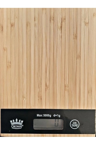 Dijital Lcd Mutfak Tartısı Terazisi 5kg Bambu Desenli Diğer
