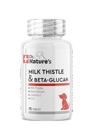 Dr. Nature's Milk Thistle & Beta Glucan Köpeklerde Karaciğer 75 Tablet
