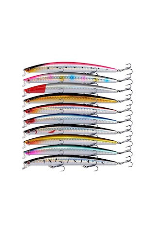 10 Adet 18cm 24gr Minnow Rapala Sahte Yapay Yem 1 Kalite Ekonomik Paket