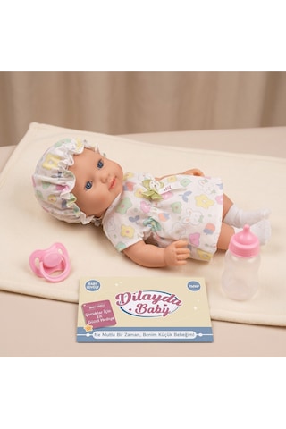26 Cm Tam Kauçuk Gerçekçi Et Bebek - Kıyafetli, Biberonlu & Emzikli Set Y 20233976
