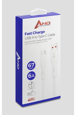67w Şarj Kablosu Usb-a Type-c