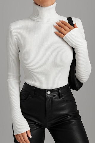 Catspy Unisex Premium Pamuklu Balıkçı Yaka Kaşkorse Şardonlu Slimfit Boğazlı Kazak Beyaz Catspy Unisex Premium Pamuklu Balıkçı Yaka Kaşkorse Şardonlu Slimfit Boğazlı Kazak Beyaz