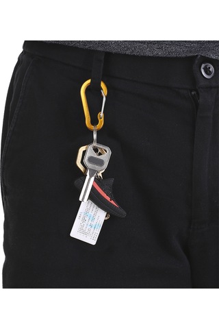 Kangvka Altın Renkli Alüminyum Alliage Dağcı Kilit, 50x26mm S-tipi Yaylı Kanca, 5 Adet Paket, 5.4g Ağırlık