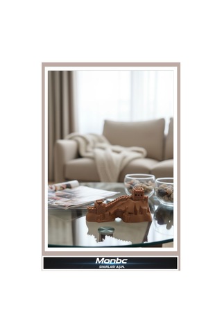 Monbc Çin Seddi Mini Masa Üstü 3d Tasarım Dekoratif Biblo, Hediyelik Ve Ev Ofis İçin Şık Aksesuar