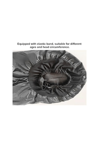 Hangfox Gümüş Renkli 70cm Uzun Borulu Saç Kurutma Şapka - Saçları Hasar Vermeden Uzun Saçlar İçin Fönlü Bakım Kaski